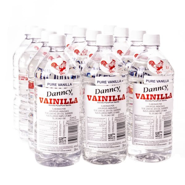 Danncy Vanilla Clear 33.8 Fl. oz (1L) 12 pk